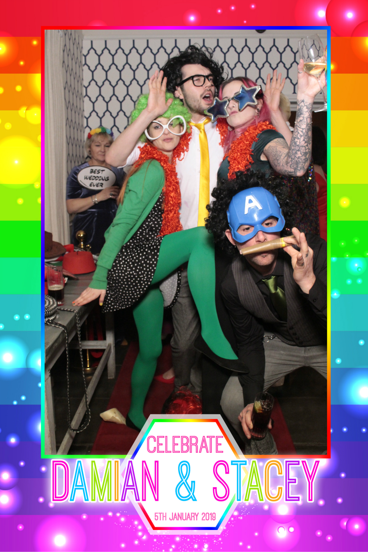 Damian and Stacey's Wedding | View more photos from the event at gallery.myphotoboothexperience.co.uk/u/MyPhotoBoothExperienceLtd/Damian-and-Staceys-Wedding